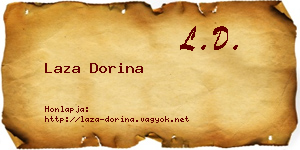 Laza Dorina névjegykártya