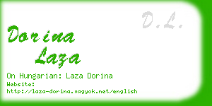 dorina laza business card